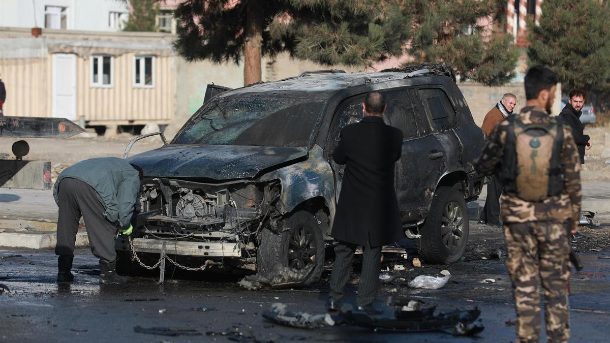 Ataque con coche bomba en Kabul, Afganistán.