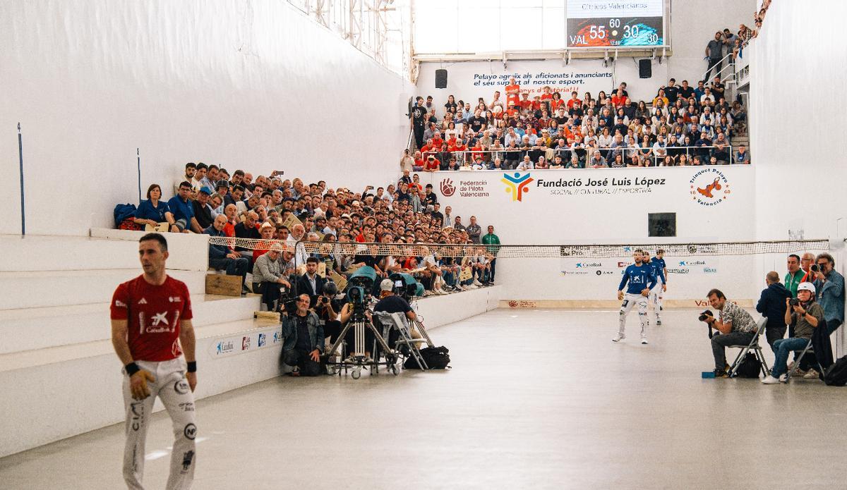 El trinquet de Pelayo en la final de Lliga.