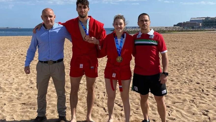 Extremadura consigue un oro y un bronce en la arena de Gijón