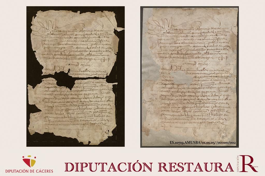 La historia del Archivo de la Diputación de Cáceres y de diez municipios, al descubierto