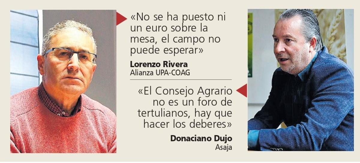 La opinión de los representantes agrarios