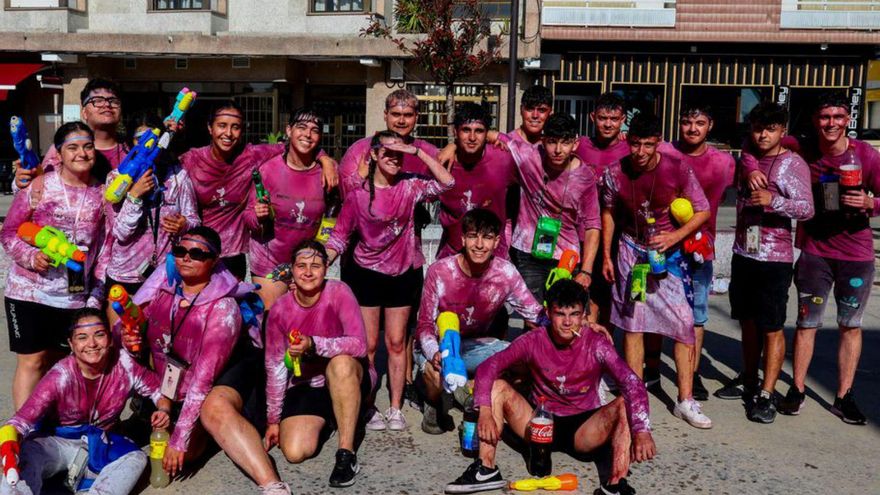 Quintos del año pasado en plena celebración.