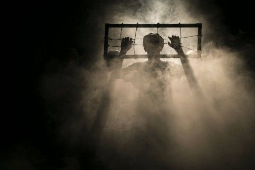 Israeli teenager, Stav, performs during a dress rehearsal, part of an educational project, near Tel Aviv