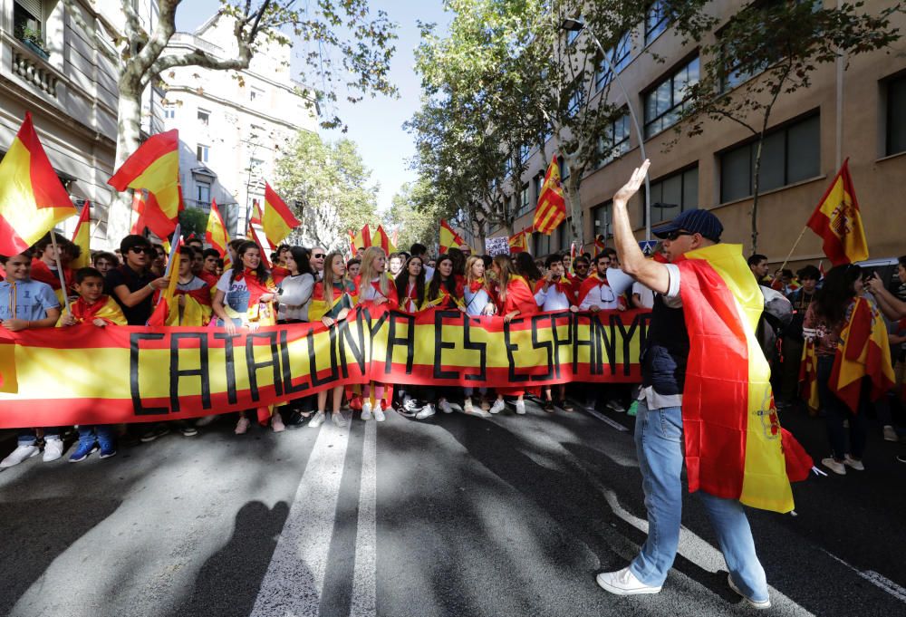 Manifestación en Barcelona por la unidad de España