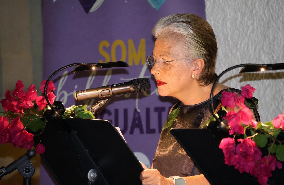 Un momento del recital literario