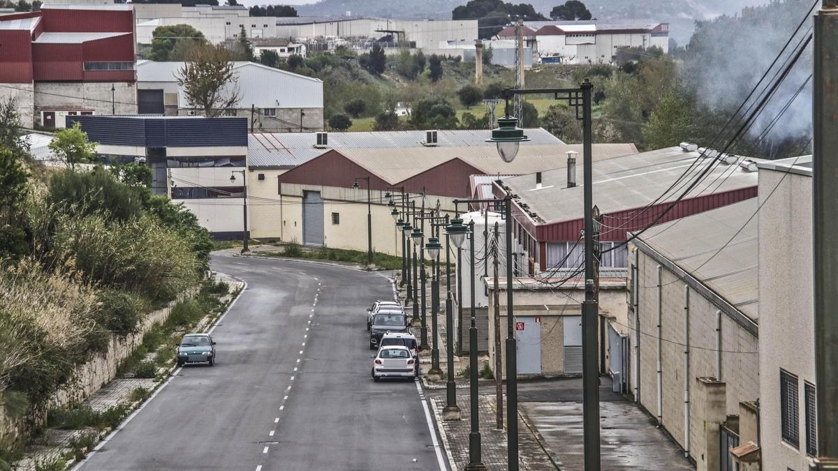 Un polígono industrial en la ciudad de Alcoy.