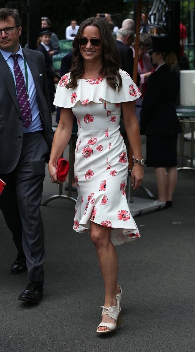 Pippa Middleton, de flores, acapara todas las miradas en Wimbledon