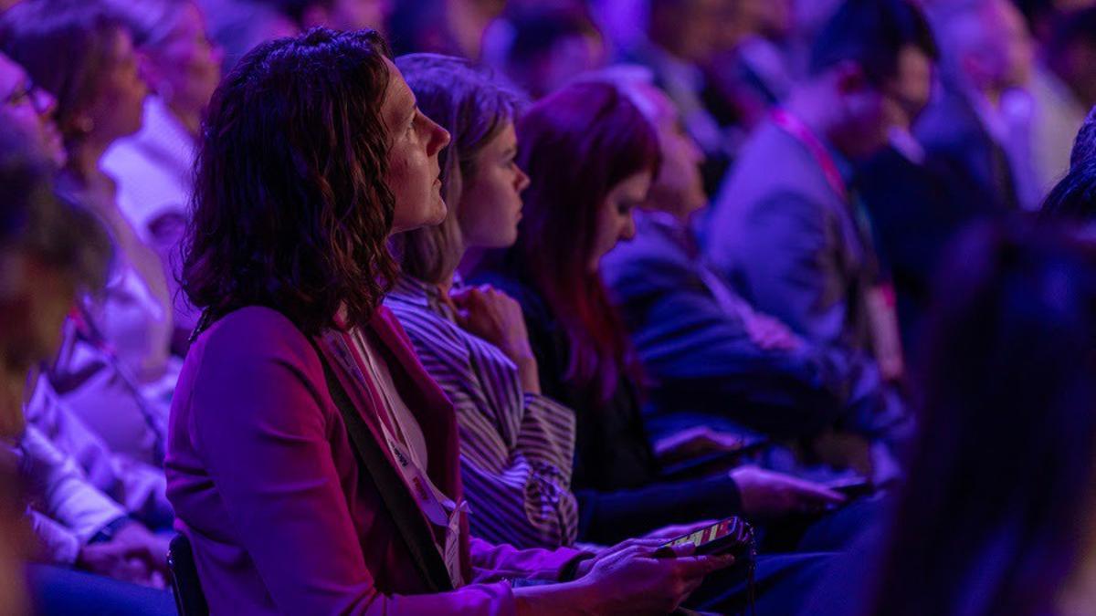 Mujeres en un acto del Barcelona Cybersecurity Congress.