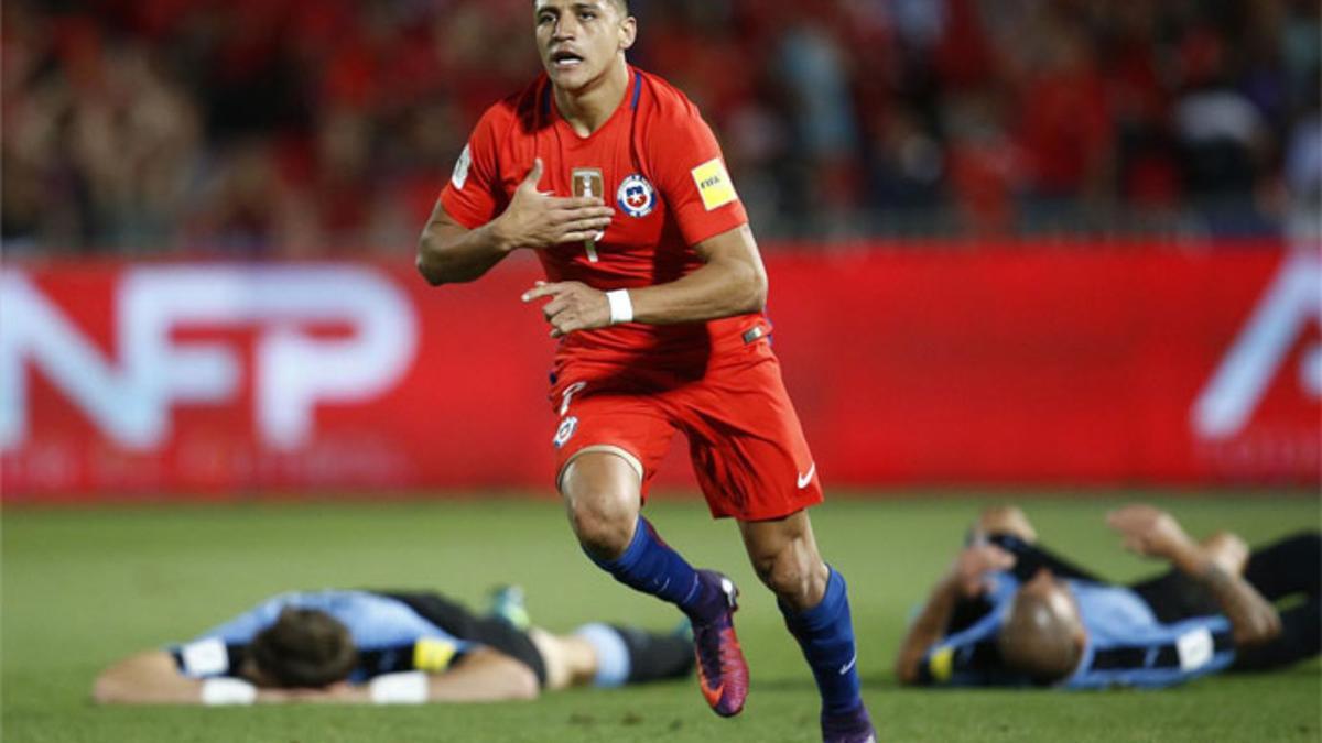 Alexis Sánchez fue la figura ante Uruguay