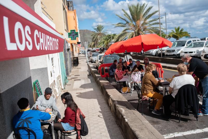 Terrazas del área metropolitana de Tenerife en el arranque de la tercera ola del coronavirus