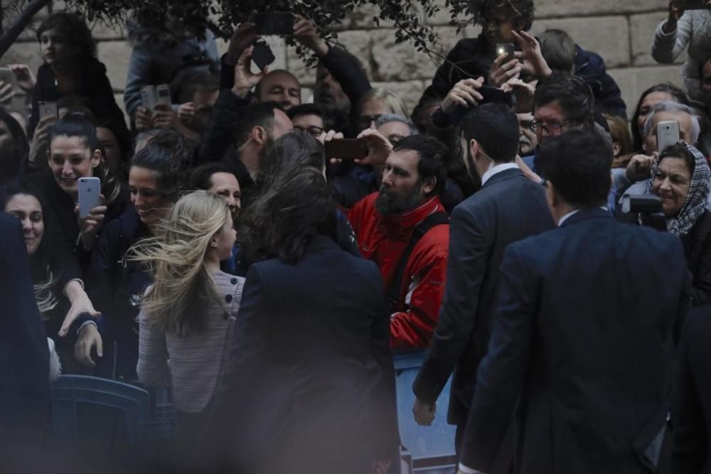 Los Reyes asisten a la misa de Pascua en la Catedral de Mallorca