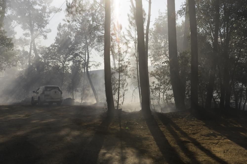 Cuatro vehículos calcinados en un incendio y otros