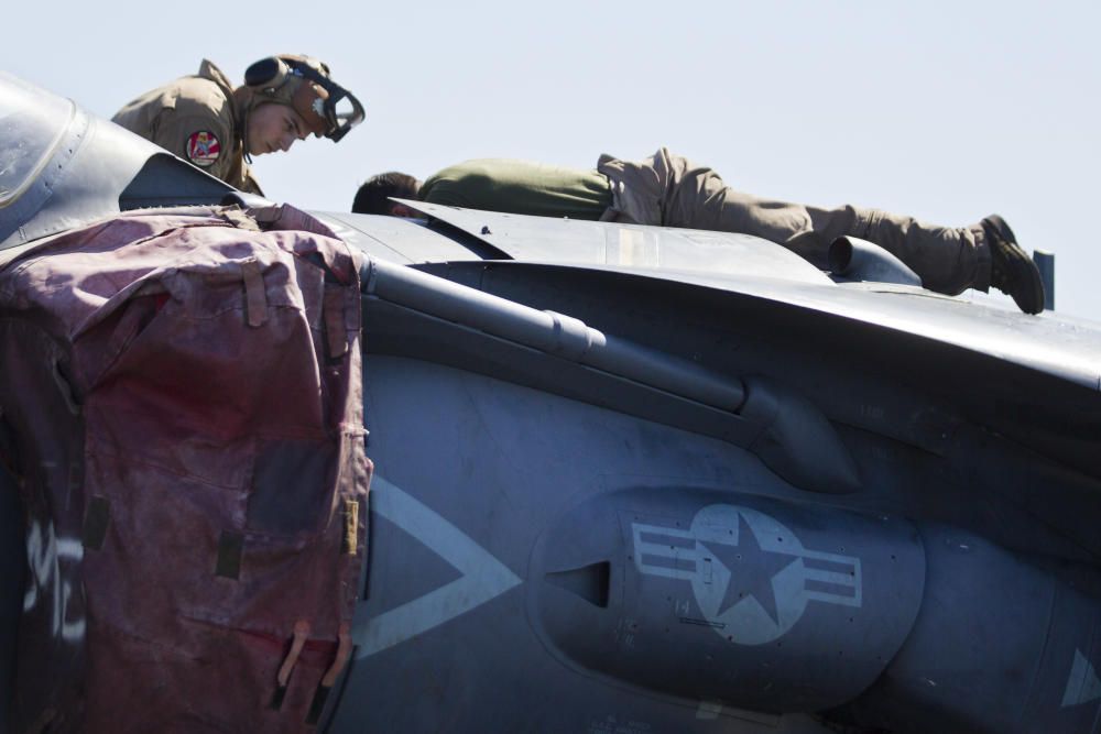 El portaaviones del ejército norteamericano USS Kearsarge