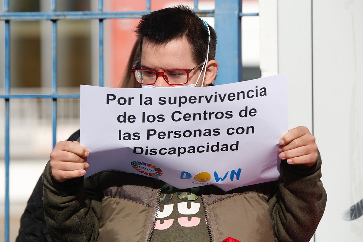 Movilizaciones de los centros para atención a la discapacidad en Córdoba