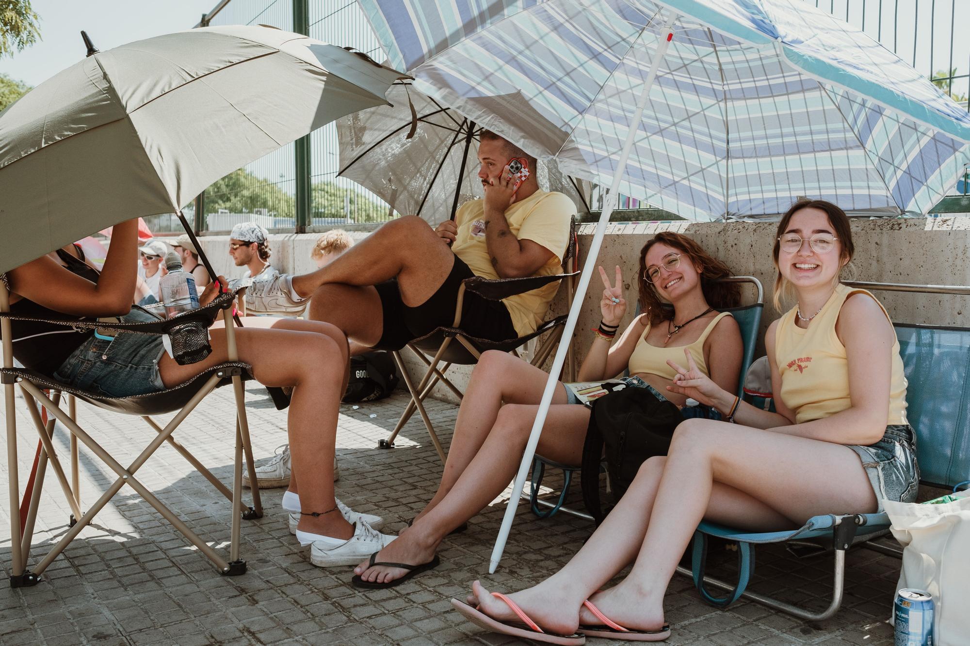 Largas colas antes del concierto de Rosalía en Palma