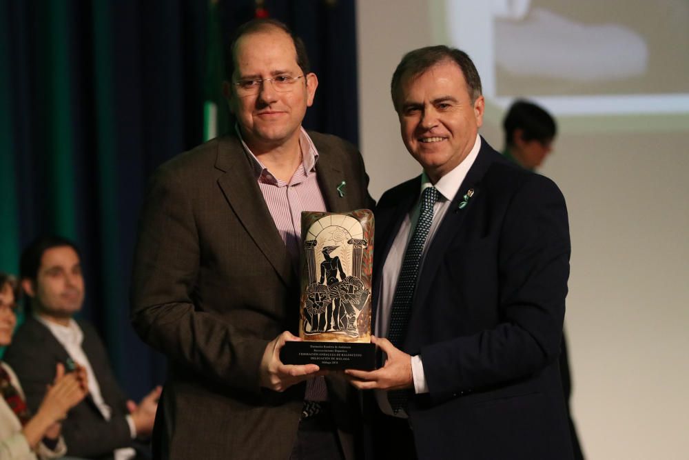 El Gobierno andaluz entrega los premios Bandera de Andalucía con motivo del 28-F Adelfa Calvo, Manuel Sarria, Francisco Cabello y la Escuela Superior de Arte Dramático, entre los galardonados