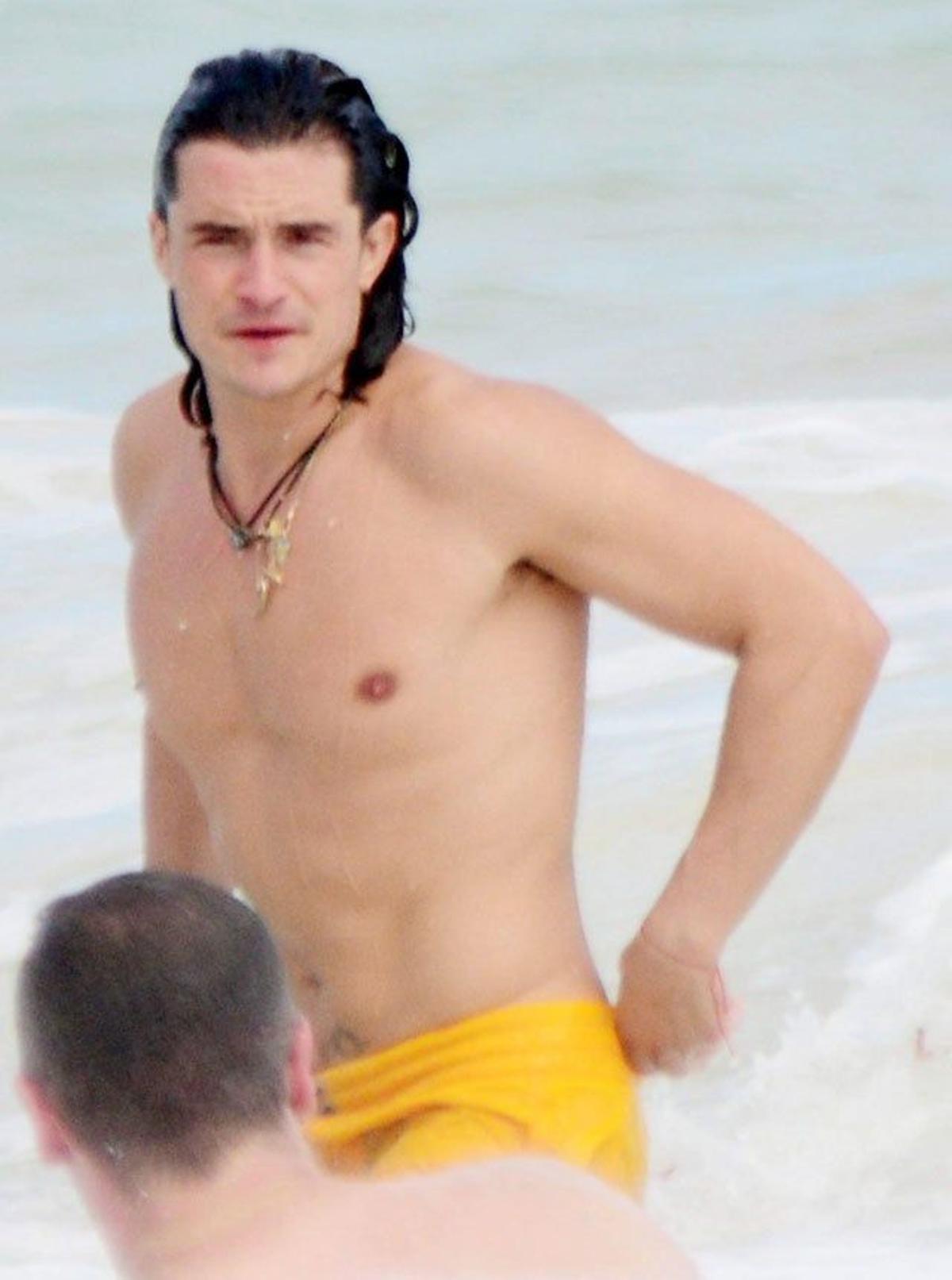 Orlando Bloom está disfrutando de unas vacaciones en Cancún