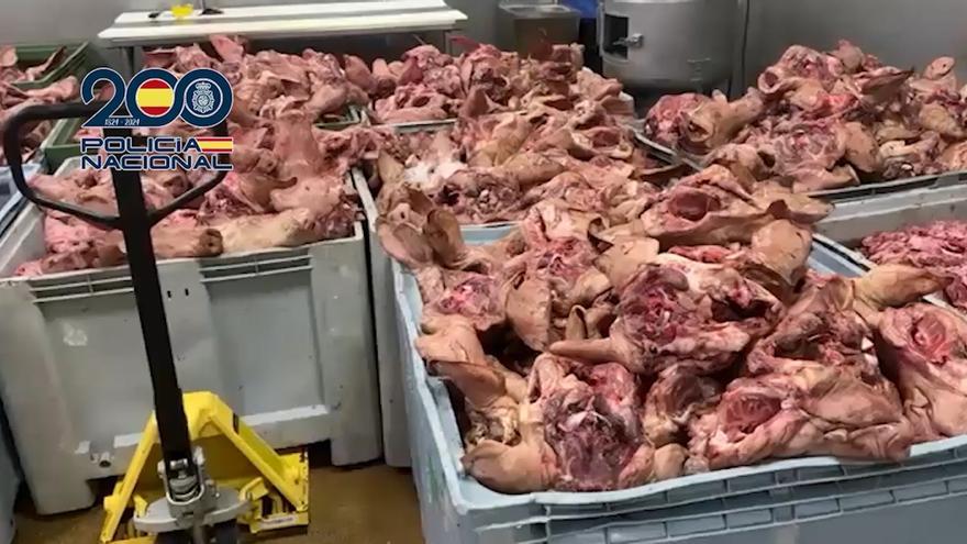Detenido un empresario por adulterar carne putrefacta para mejorar su aspecto