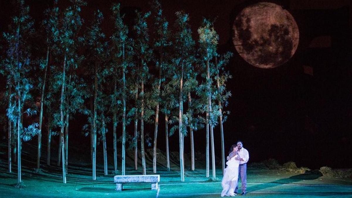 Un momento de la representación de 'Madama Butterfly' en Roma.