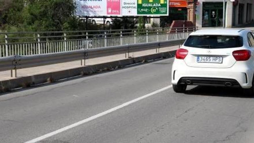 El pont entre Montbui i Igualada on va tenir lloc l&#039;accident mortal de diumenge