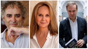 Los escritores Ildefonso Falcones, María Dueñas y Javier Sierra.