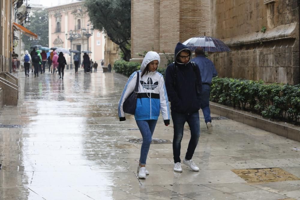 Lluvias en la ciudad de València