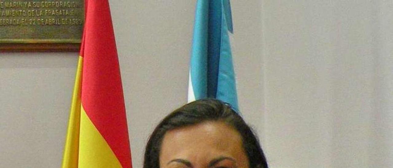 La alcaldesa de Marín, María Ramallo. // Santos Álvarez