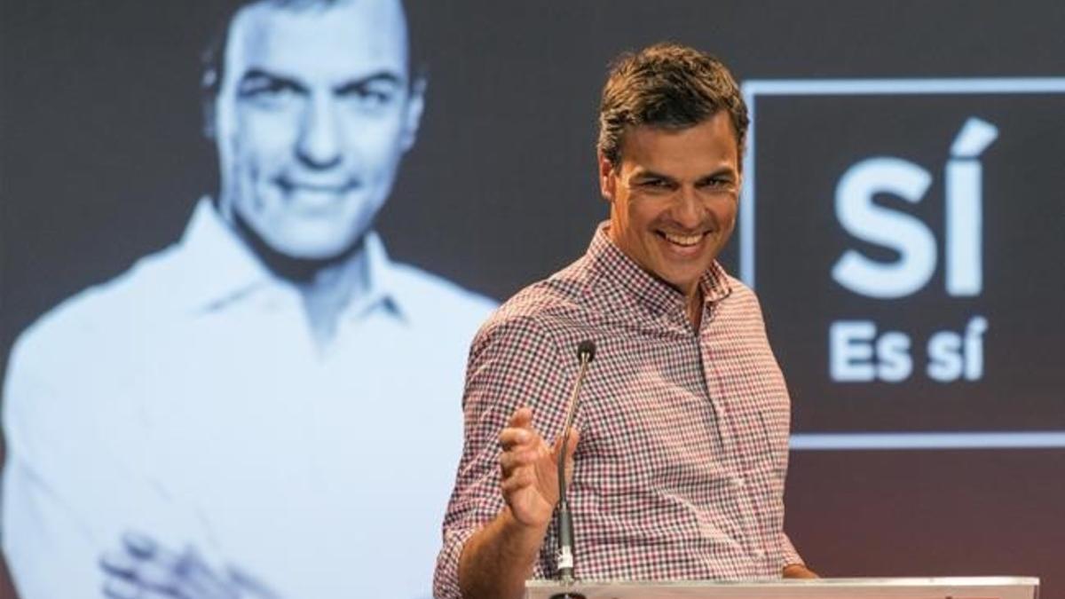 Pedro Sánchez, durante un acto celebrado en Palma el pasado mes de abril.