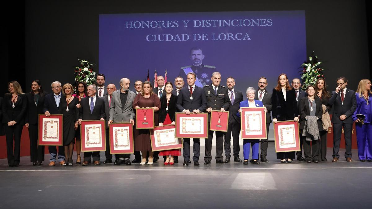 La entrega de Honores y Distinciones de Lorca, en imágenes