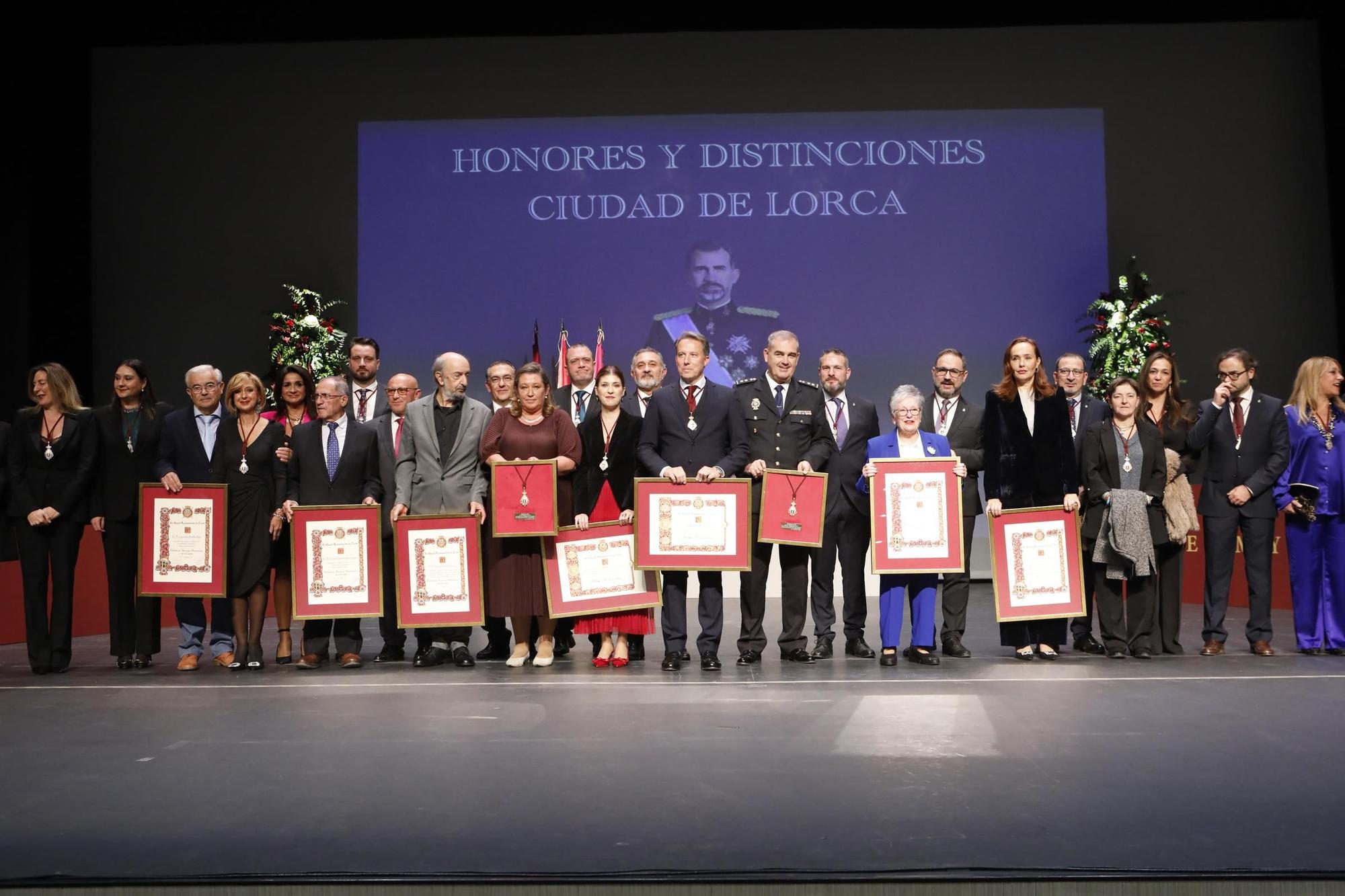 La entrega de Honores y Distinciones de Lorca, en imágenes
