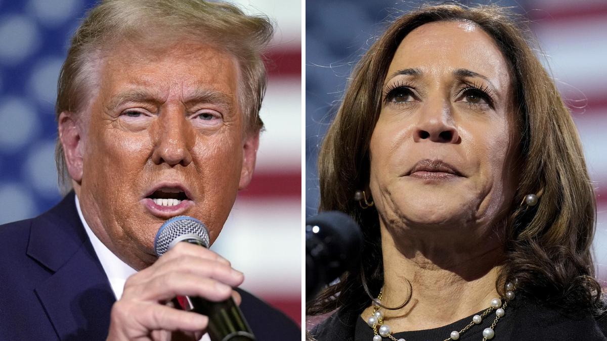 Donald Trump y Kamala Harris.