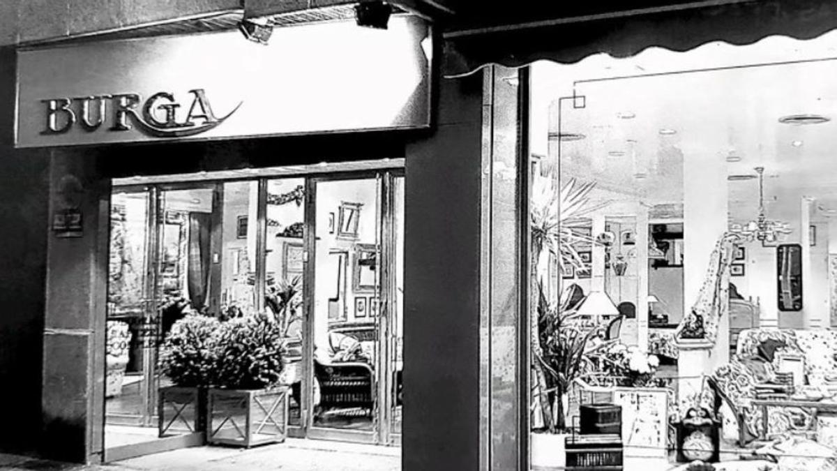 Antiguo local de Burga Interiores en la calle Royo