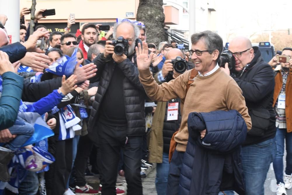 Llegada a Riazor antes del Dépor-Las Palmas