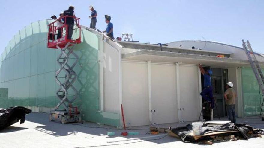 Las obras del Centro Sociocultural de Carrús se encuentran en estos momentos en su recta final.