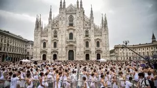 Festival de danza OnDance en la plaza del Duomo en Milán