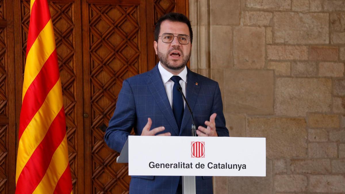 El president de la Generalitat, Pere Aragonès.