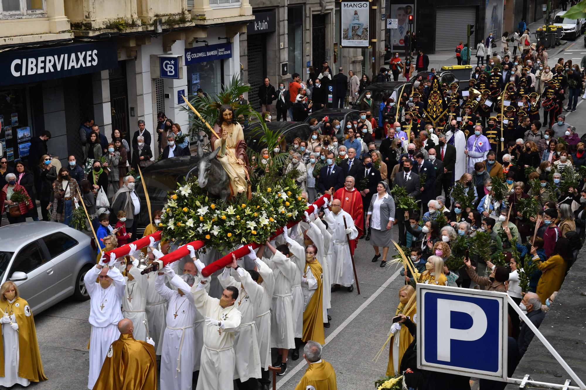 La procesión de la borriquilla en A Coruña