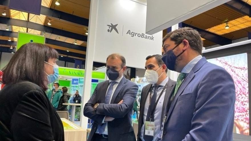 Begoña García Bernal, ayer, durante su visita a Agroexpo.