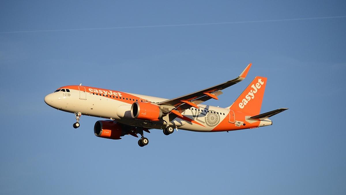 Un avión de easyJet en una imagen de archivo.