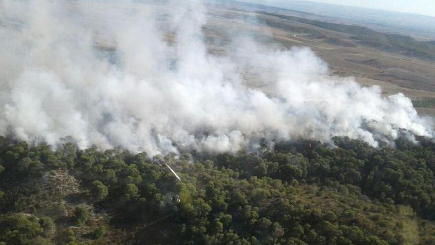 Alerta naranja de peligro de incendios forestales en varias zonas de Aragón