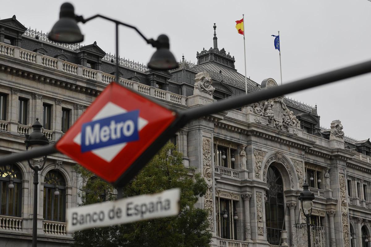 Imagen de archivo del Banco de España de fondo