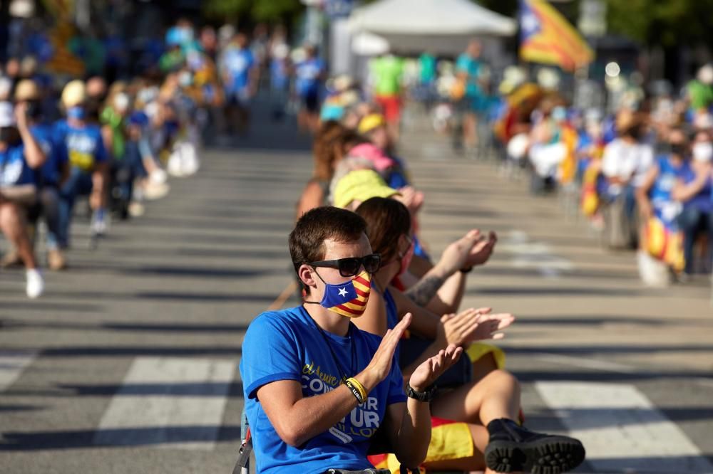 Concentració de l'ANC per la Diada a Girona