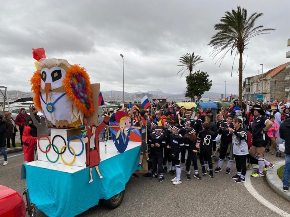 Moaña, Aldán y Bueu dicen adiós a sus carnavales con altas dosis de humor y originalidad.