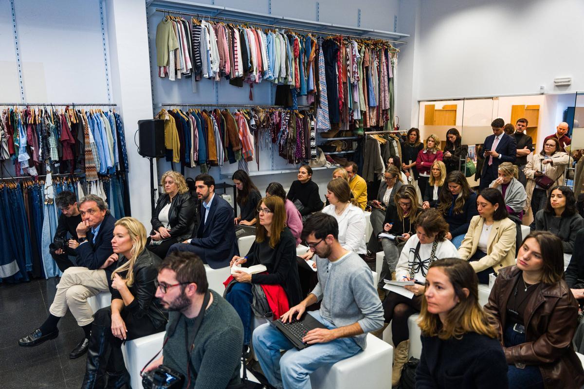 Barcelona. 12/03/2026. Economía. Shein presenta su nuevo HUB en Barcelona, en el barrio de l'Eixample. AUTOR: Marc Asensio Barcelona, Catalunya, España, moda, ropa, Shein, marca, economía, Vorada Hiransomboon, Alessandra Bonito Oliva, Miriam Victoria, hub, Eixample, Noista