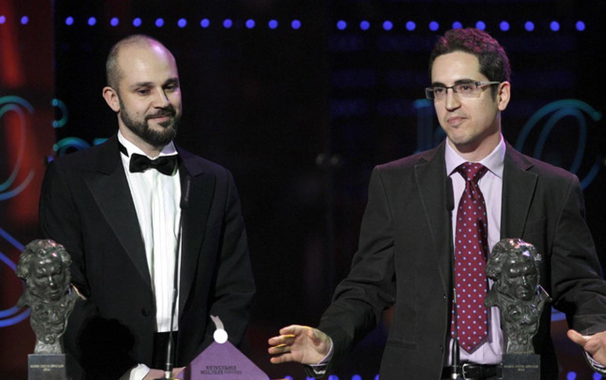 Arturo Balseiro y Lluís Castells recogen el galardón a los mejores efectos especiales por Eva.
