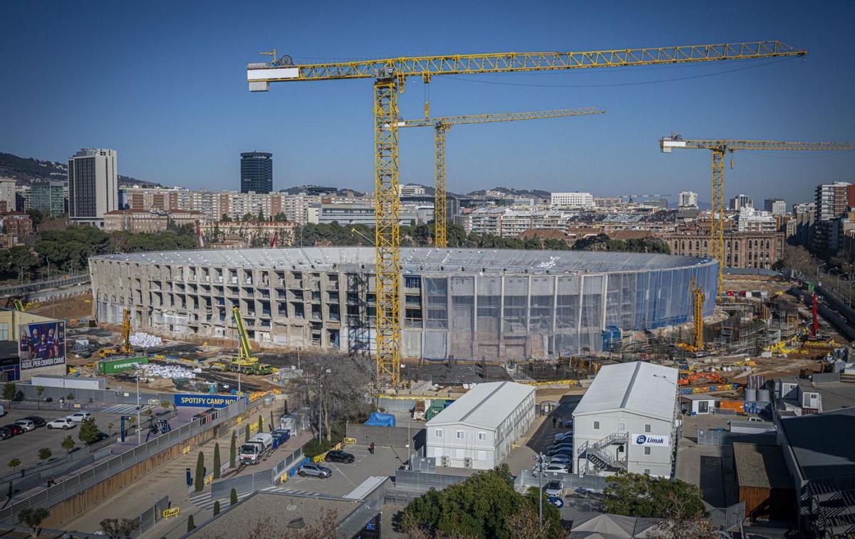 BCN autoritza el Barça cinc dissabtes més d’obres al Camp Nou