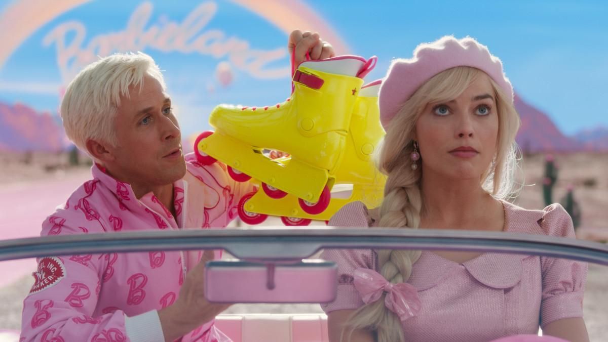 Ryan Gosling y Margot Robbie en &#039;Barbie&#039;.