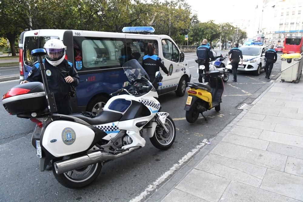 Detenido un motorista tras causar alarma en la cal