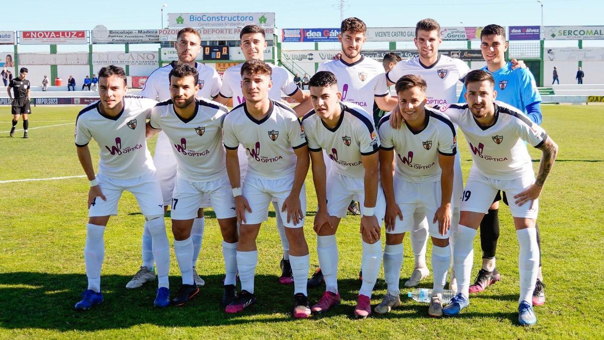 Once inicial del Pozoblanco en un partido de esta temporada.