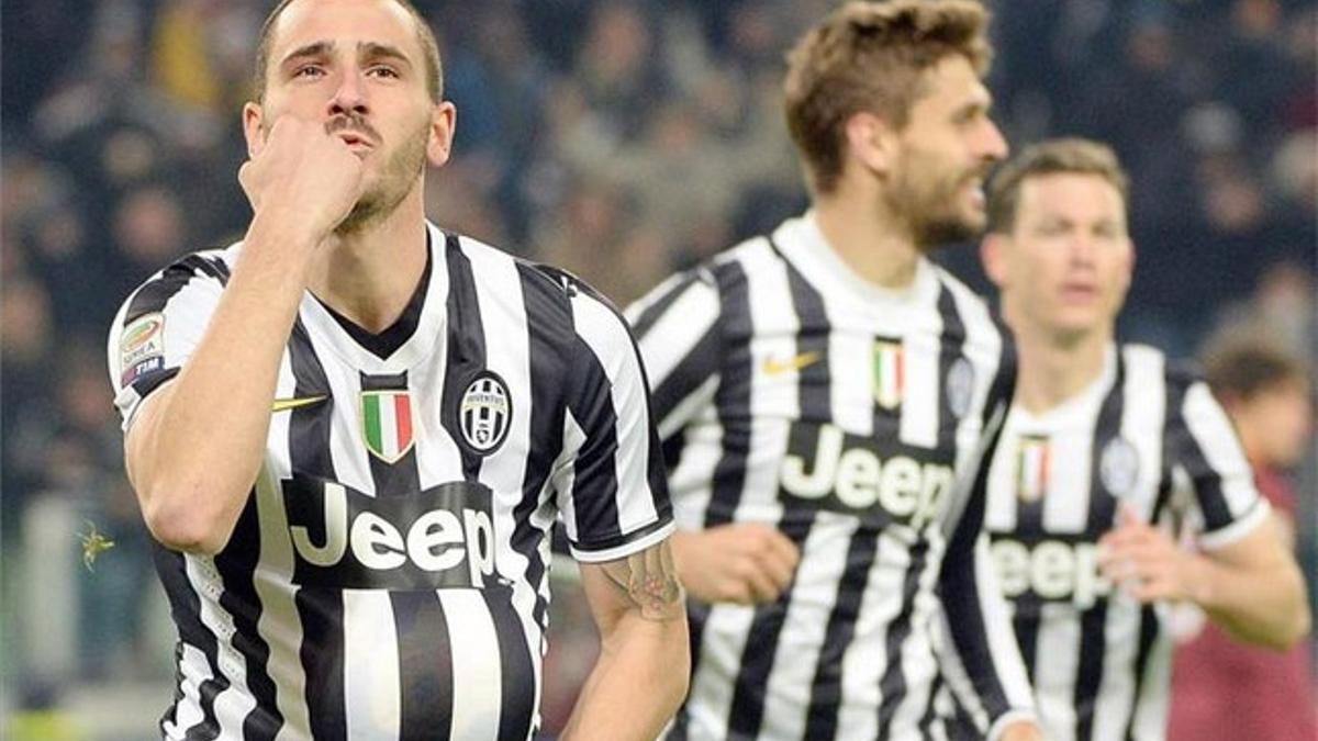 Bonucci, celebrando su gol